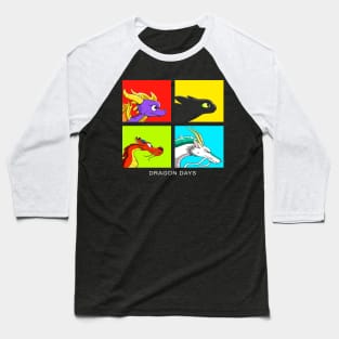 Dragon days colour Baseball T-Shirt